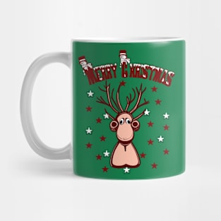 Merry Christmas Reindeer Mug